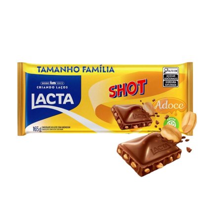 CHOCOLATE TAMANHO FAMÍLIA LACTA 165G LAKA