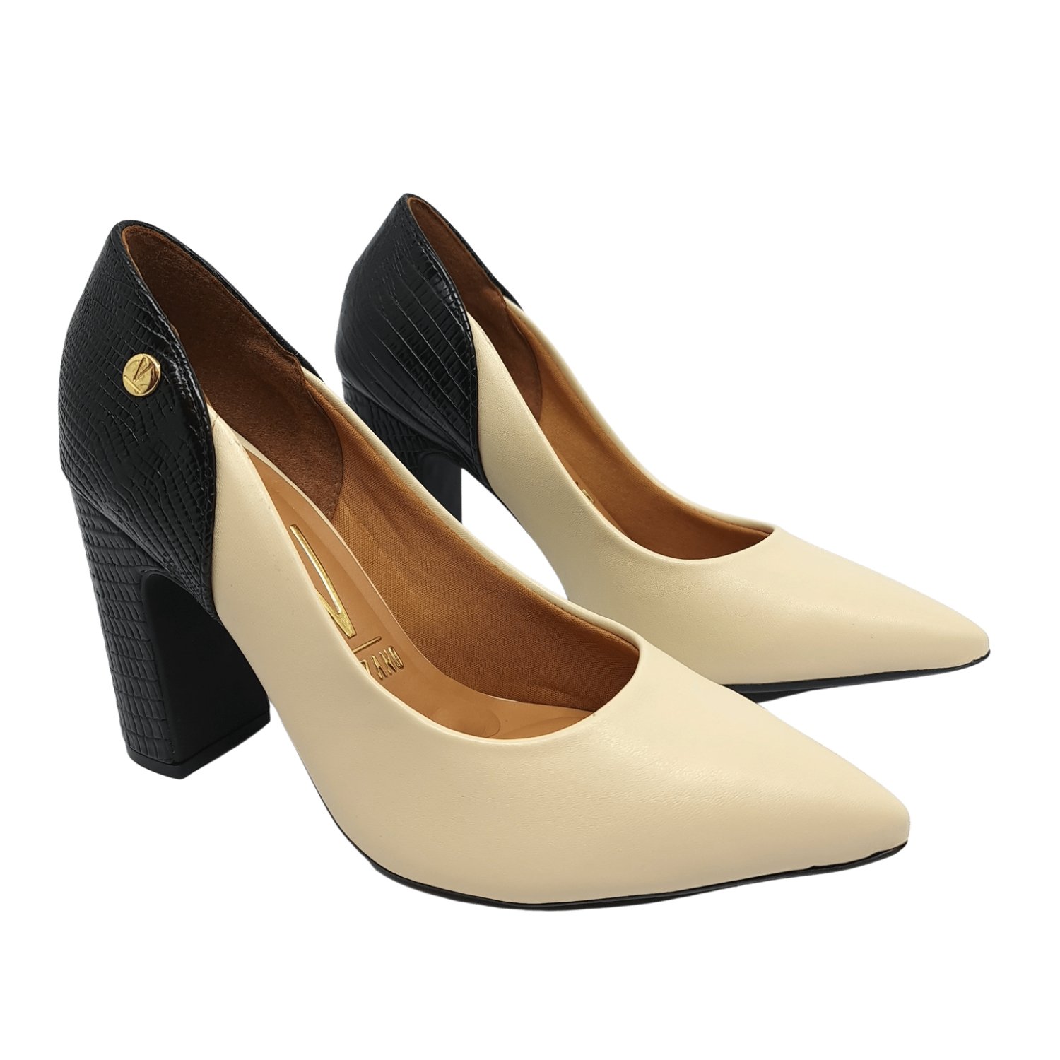 Sapato scarpin best sale vizzano nude