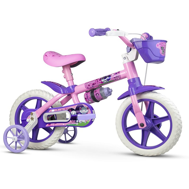 bicicleta infantil nathor cat feminina