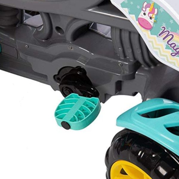 Triciclo Motoca Infantil Passeio Empurrador Pedal Som Verde