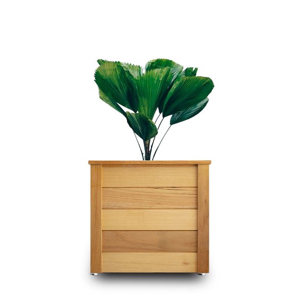 vaso de madeira modelo cmoes 4138 tauari frente com planta