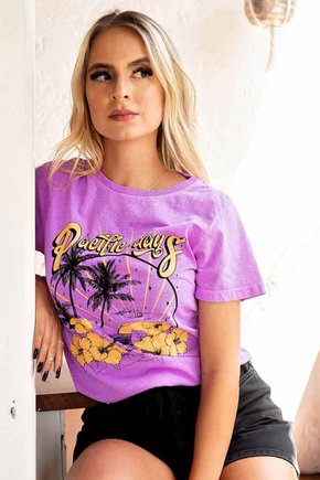 T-shirt Feminina Pacific Days Roxa