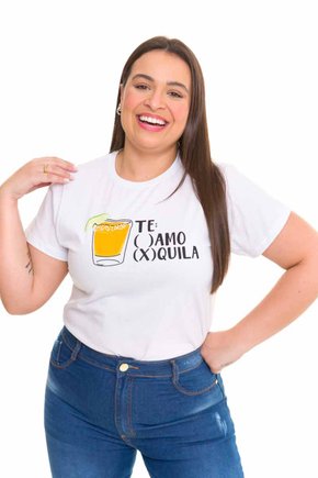 T-shirt Feminina Tequila Branca