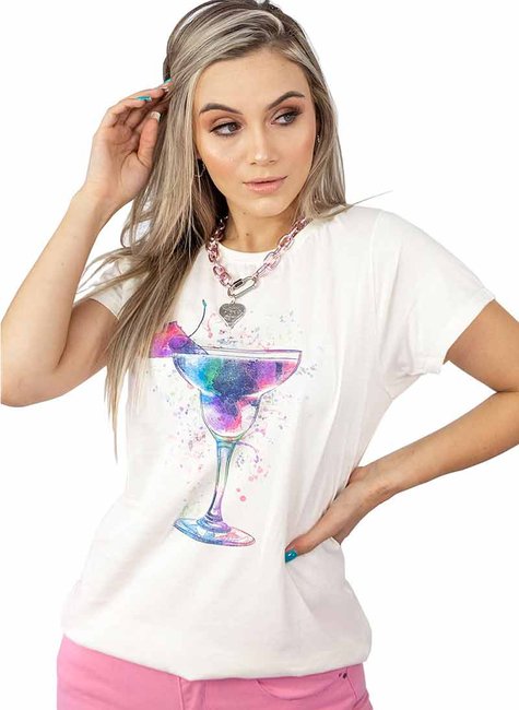 T-shirt Feminina Drink Off T-shirt Feminina Drink Off