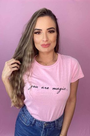 T-shirt Feminina You Are Magic Rosa