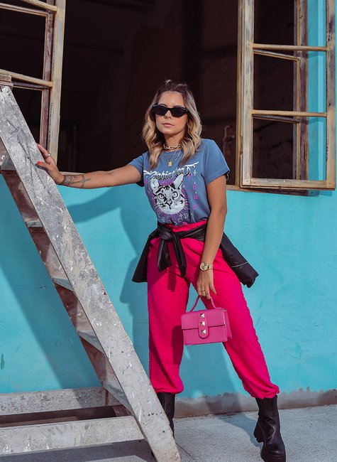 T-shirt Feminina Zodiac Cat T-shirt Feminina Zodiac Cat