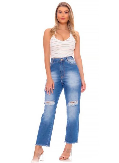 Calça Jeans Feminina Mom Calça Jeans Feminina Mom