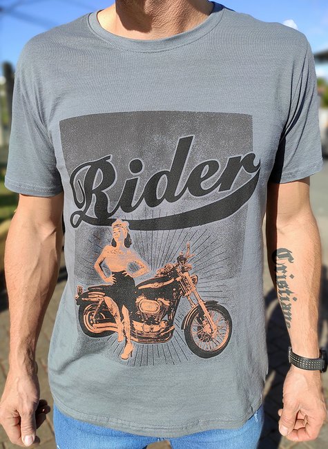 Camiseta Masculina Rider Camiseta Masculina Rider