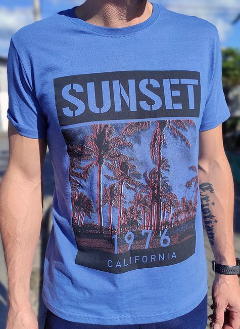 Camiseta Masculina Sunset Camiseta Masculina Sunset