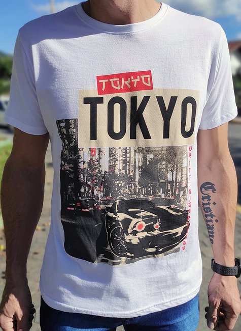 Camiseta Masculina Tokio Camiseta Masculina Tokio