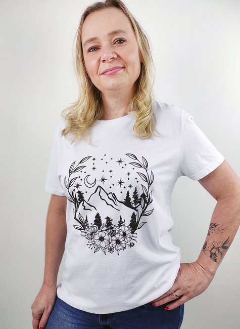T-shirt Feminina Mountain T-shirt Feminina Mountain
