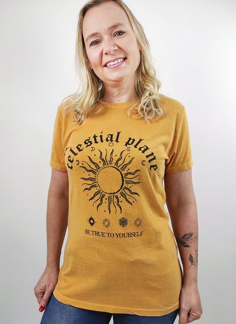 T-shirt Feminina Celestial Plane T-shirt Feminina Celestial Plane