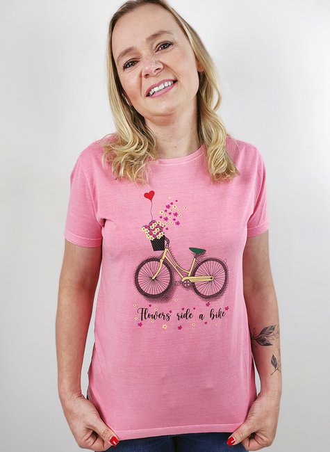T-shirt Feminina Flowers T-shirt Feminina Flowers