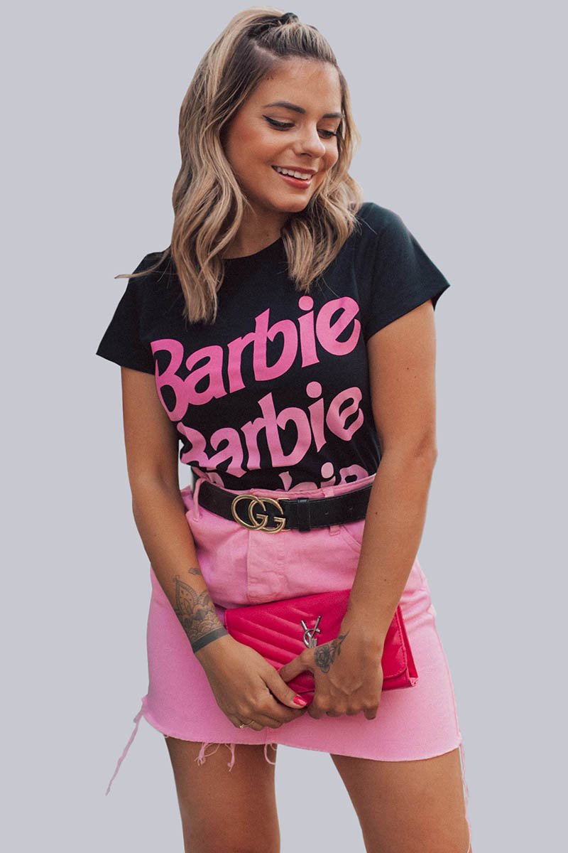 Camiseta T Shirt Barbie Girl Feminina Adulto Algodão 2023