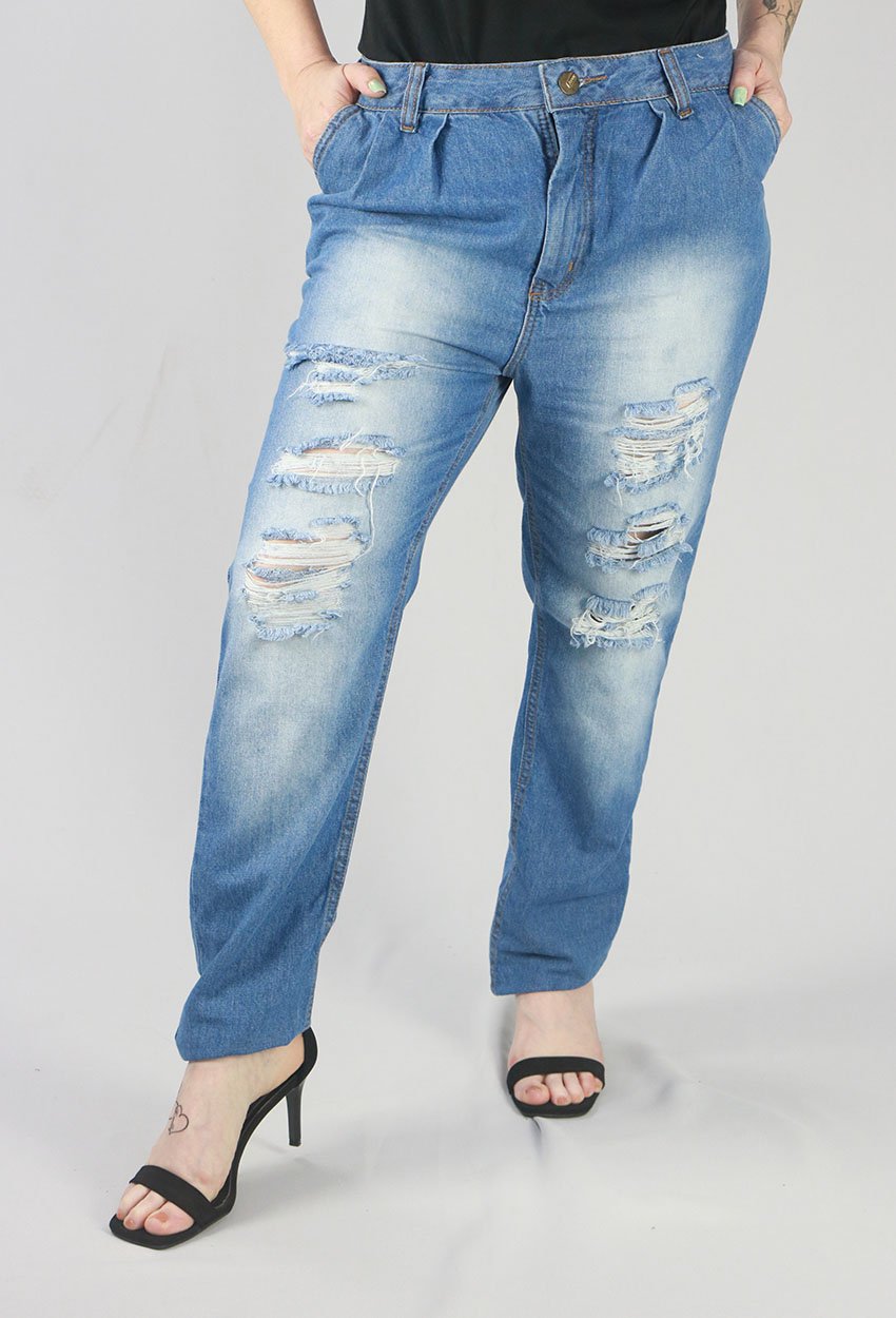 Calça feminina jeans sales boyfriend