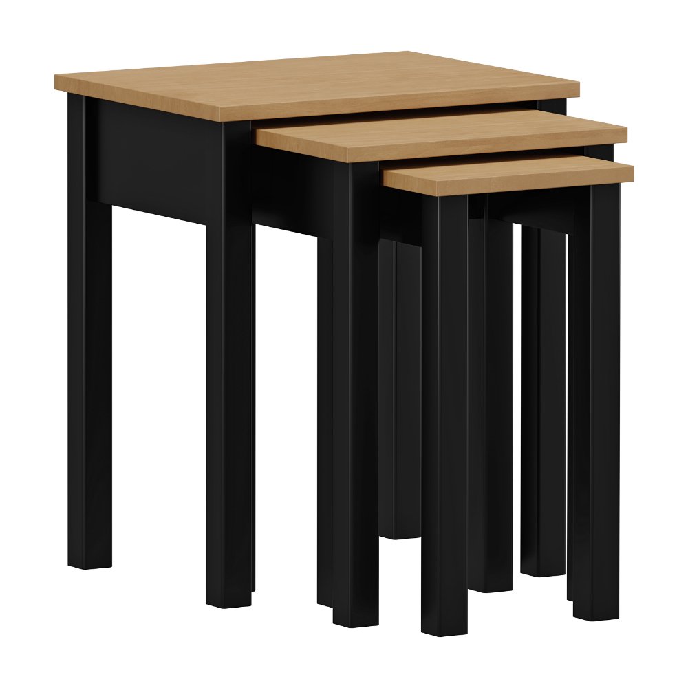 kit 3 mesas de apoio em madeira macica linha madri finestra moveis 1