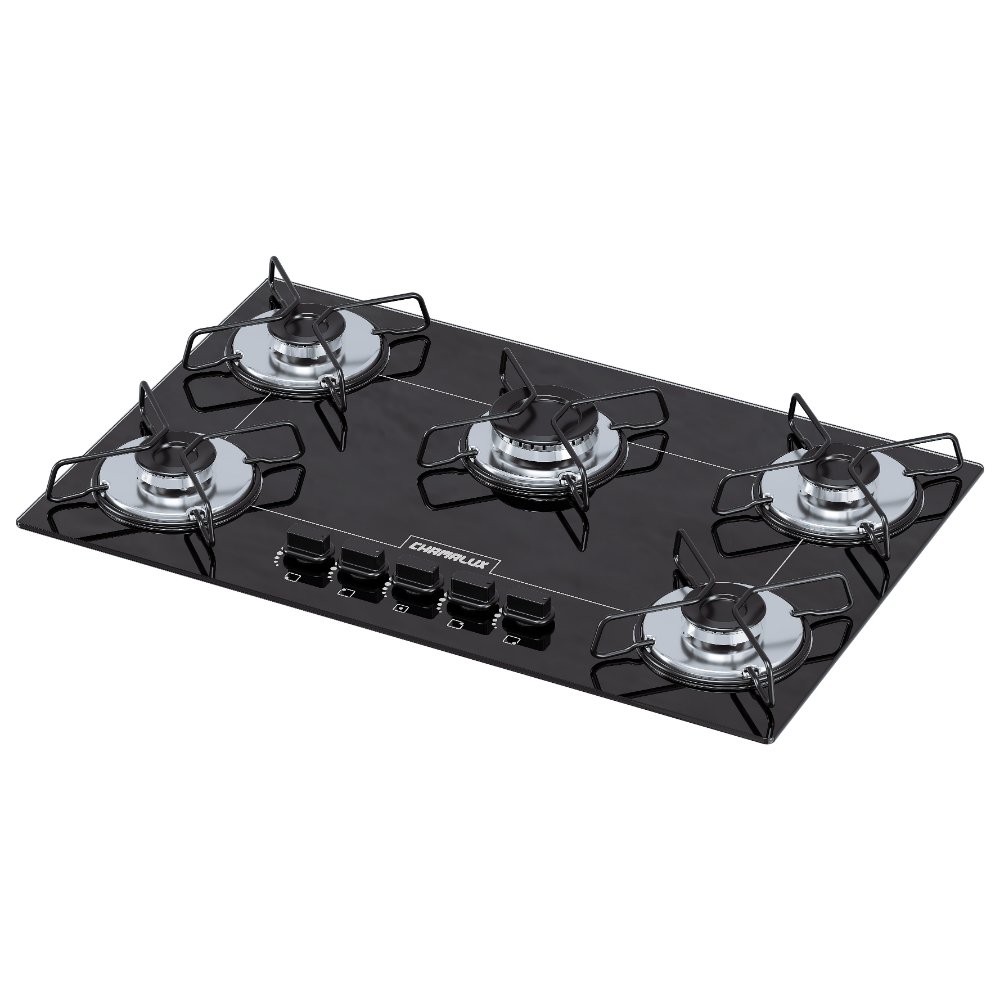 cooktop 5 bocas ultra chama chamalux 8