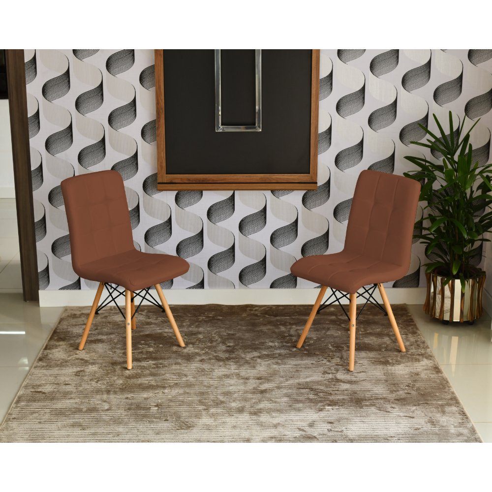 mesa dobravel retratil de parede preta 140cm base inox com 2 cadeiras eiffel gomos marrom 4