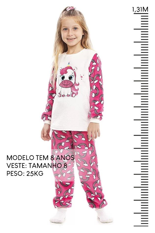 Conjunto unicornio infantil store inverno