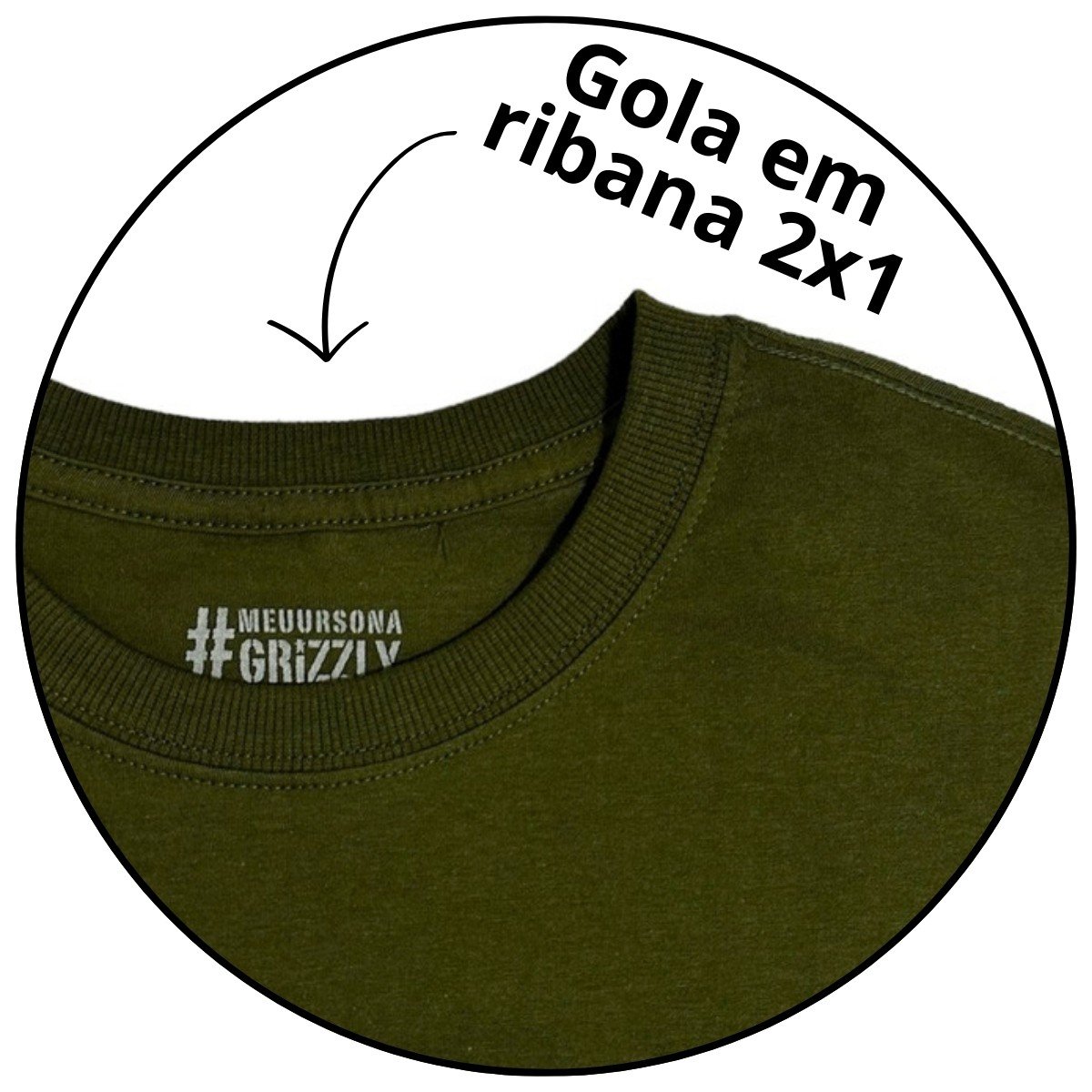 camiseta masculina grizzly paraskate verde militar descricao 2