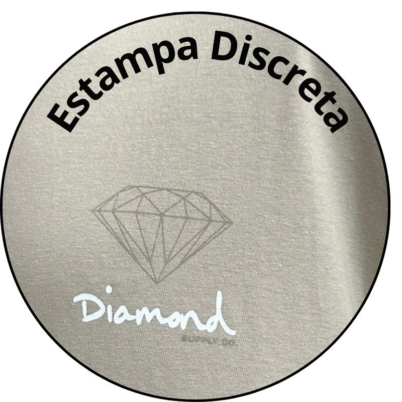 camiseta masculina diamond small og sign areia descricao 2