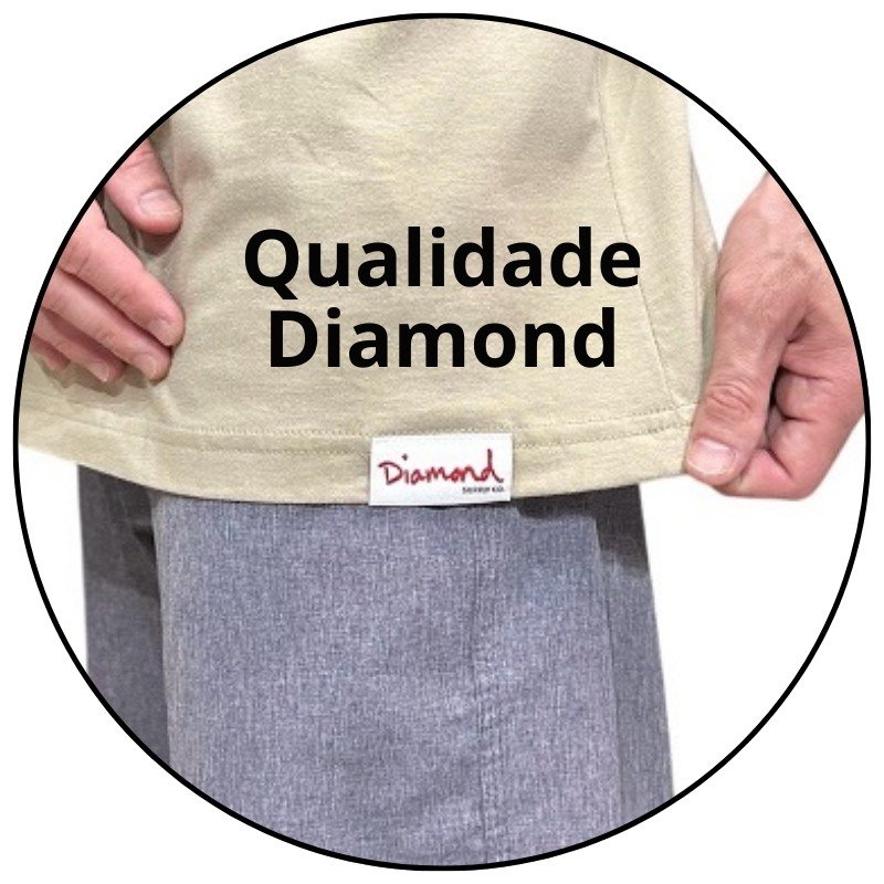 camiseta masculina diamond small og sign areia descricao 3