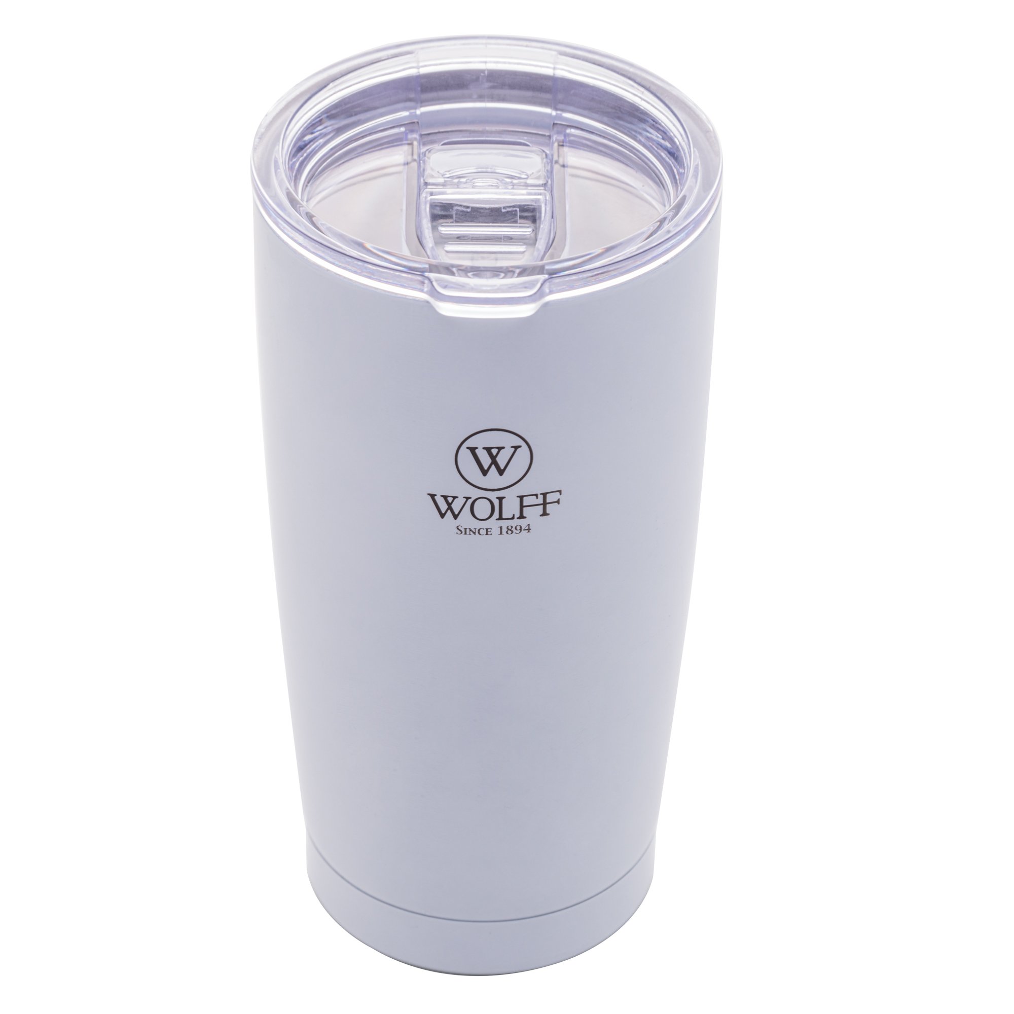COPO TÉRMICO DE AÇO INOX PAREDE DUPLA COM TAMPA BRANCO 600ML WOLFF ...