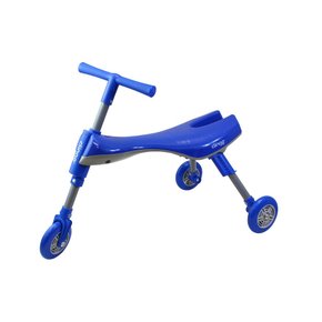 Triciclo Dobrável Azul/Cinza - Clingo