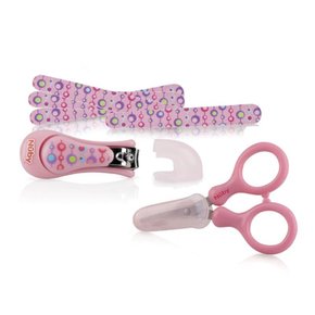 Kit Manicure Infantil 4 peças Rosa Nuby