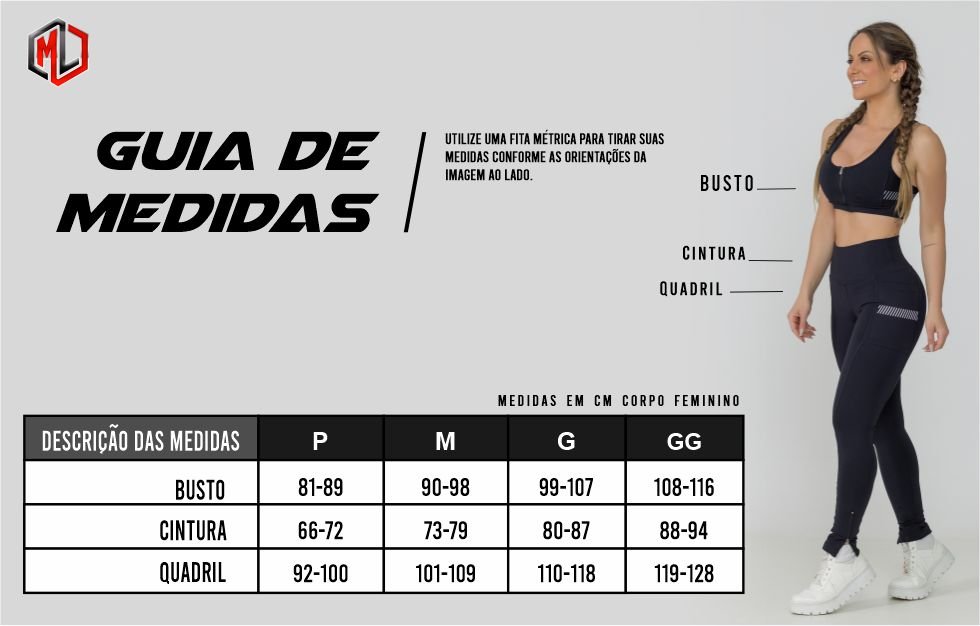Tabela de medidas Tabela de medidas