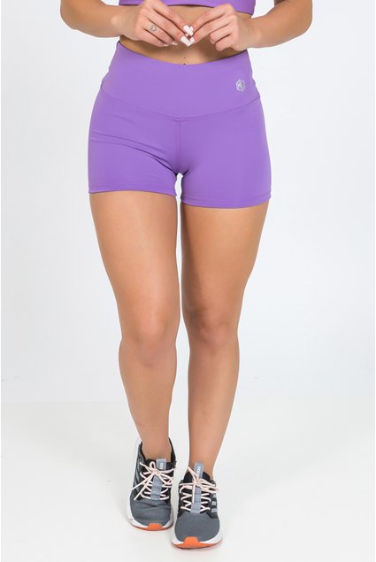 Shorts Fitness Liso Lilás