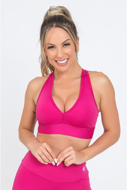 Top Fitness Nadador Sem Bojo Rosa