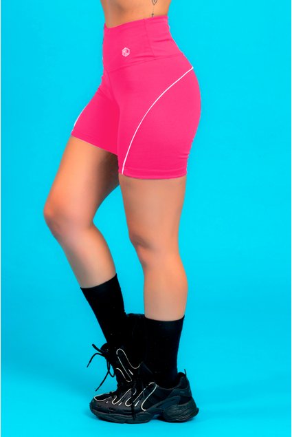 Bermuda Fitness Filete Rosa