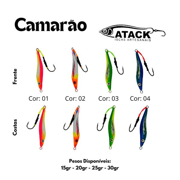 Isca Jumping Jig Atack - Camarão Isca Jumping Jig Atack - Camarão