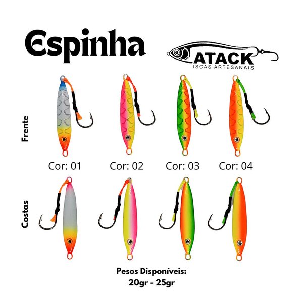 Isca Jumping Jig Atack - Espinha Isca Jumping Jig Atack - Espinha