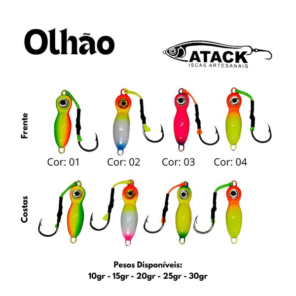 Isca Jumping Jig Atack - Olhão Isca Jumping Jig Atack - Olhão