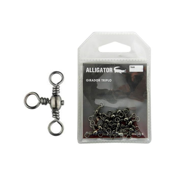 Girador Triplo Alligator - Pesca Brasil Girador Triplo Alligator - Pesca Brasil