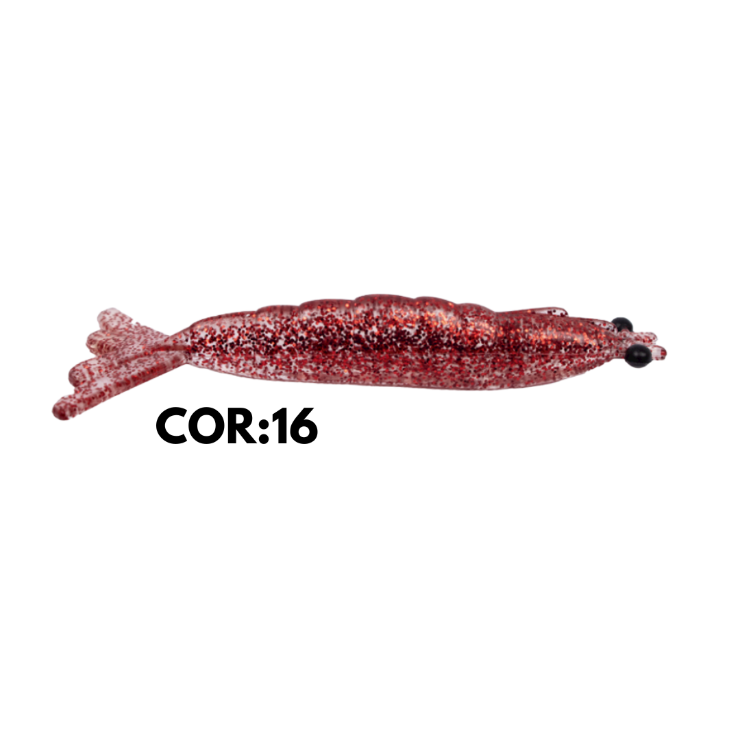 Isca Artificial D.O.A. Camarão 3" Near Clear - Para Pesca Em Água Doce E Salgada