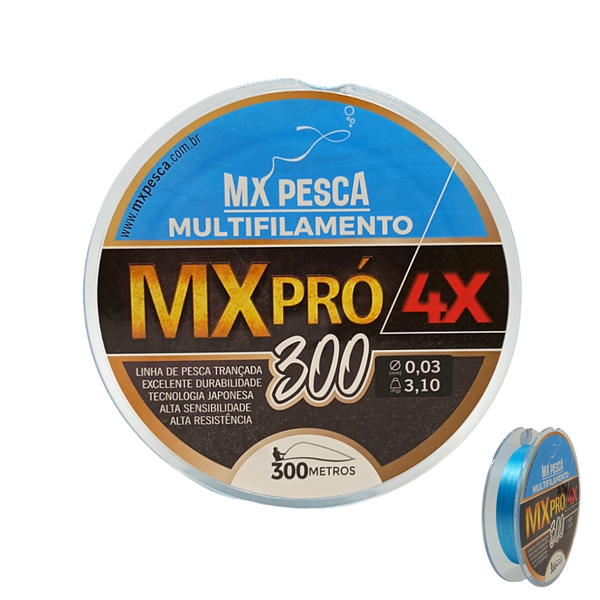 Linha Multifilamento MX Pró 300m - Azul