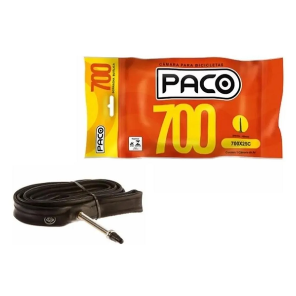 C mara de Ar Paco 700x25C V lvula Presta 48mm