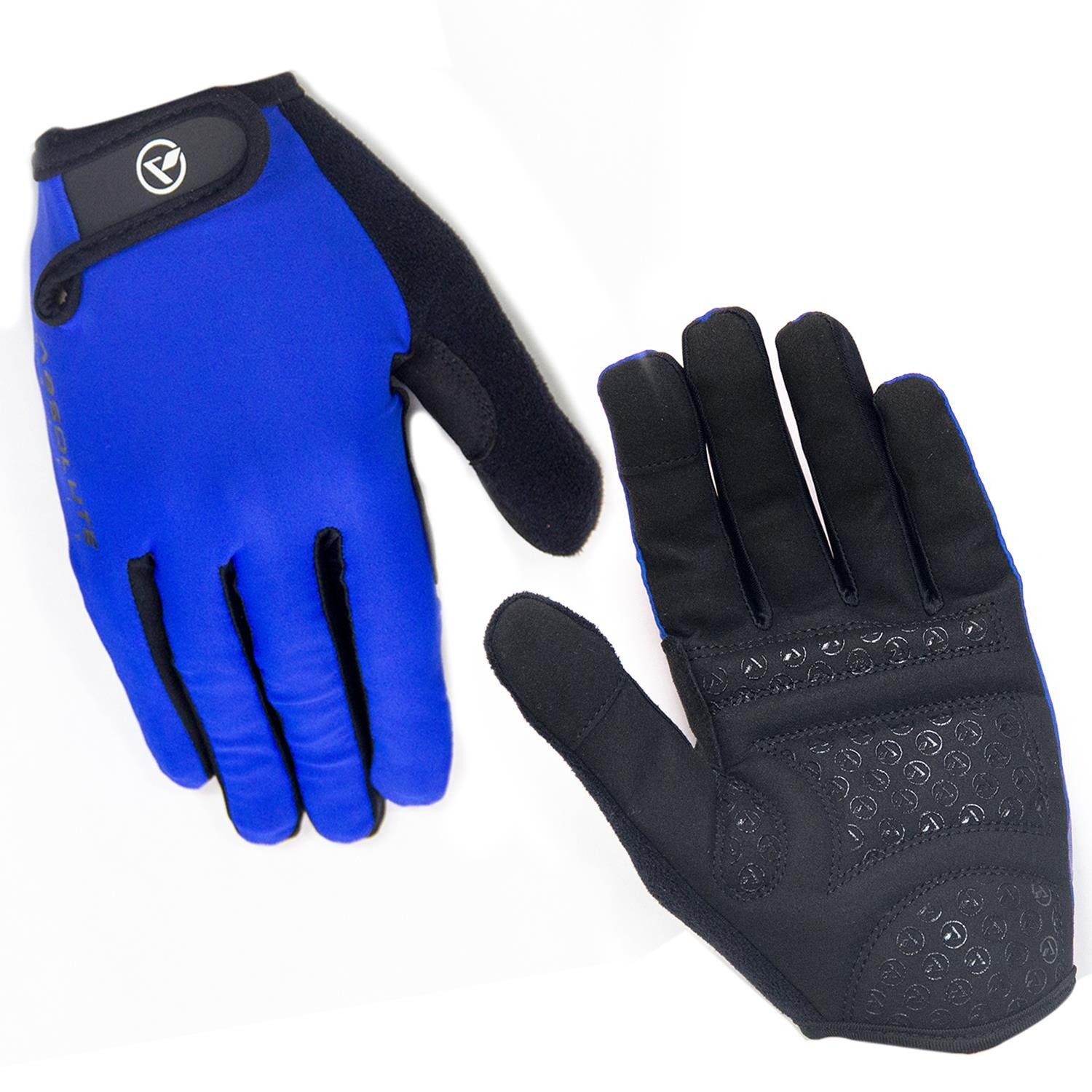 Luva de Ciclismo Dedo Longo Absolute Outfit Nero DL Azul e Preto