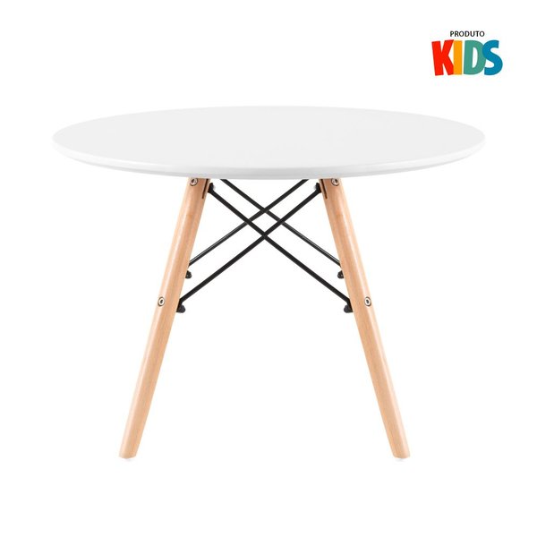 Conjunto Mesa Mini Square Infantil com 2 Cadeiras Effeil - Branco