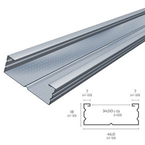 Perfil F530 para Forro 46mm x 3m Ananda Metais