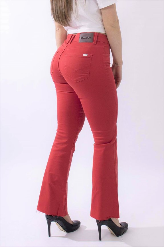 Calça Jeans Feminina Flare Cropped Calça Jeans Feminina Flare Cropped