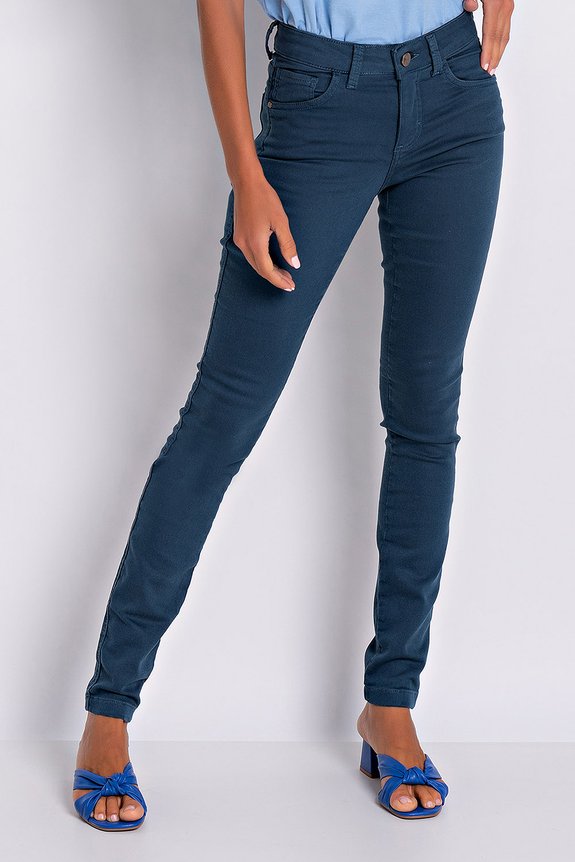 Calça Jeans Feminina Skinny Tradicional Squash Nero Malha Ferrugem Calça Jeans Feminina Skinny Tradicional Squash Nero Malha Ferrugem