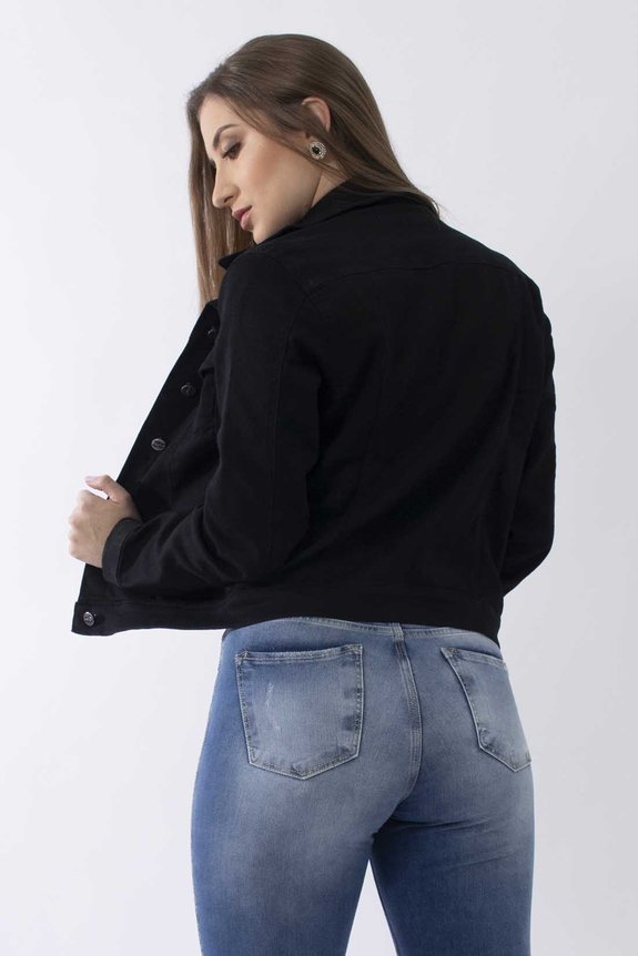 Jaqueta Jeans Feminina Nero Ferrugem Jaqueta Jeans Feminina Nero Ferrugem