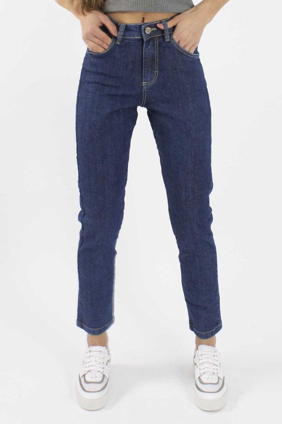 Calça Jeans Feminina Mom Reta Django Denim Clara Calça Jeans Feminina Mom Reta Django Denim Clara
