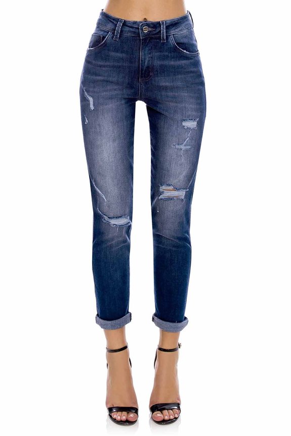 Calça Jeans Feminina Reta Ultra Denim Stretch Calça Jeans Feminina Reta Ultra Denim Stretch