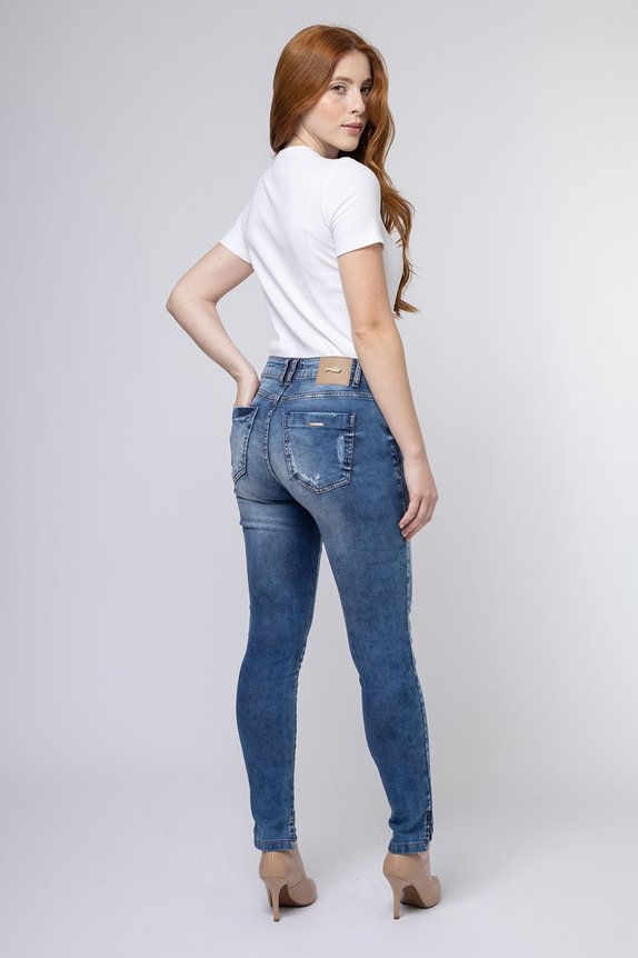 Calça Jeans Feminina Cigarrete Presence Calça Jeans Feminina Cigarrete Presence