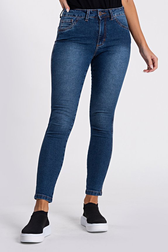 Calça Jeans Skinny Cintura Média Guga Calça Jeans Skinny Cintura Média Guga